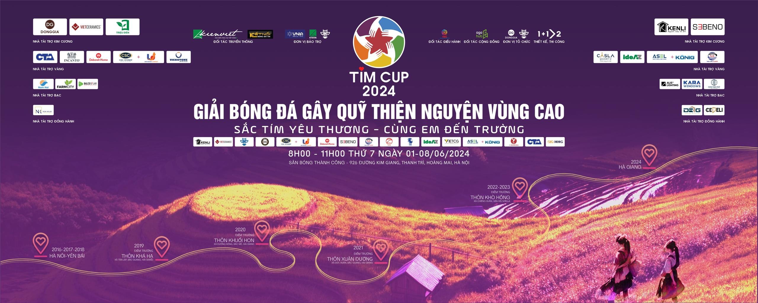 HỌP BÁO GIẢI BÓNG ĐÁ GÂY QUỸ THIỆN NGUYỆN VÙNG CAO – TIM CUP 2024