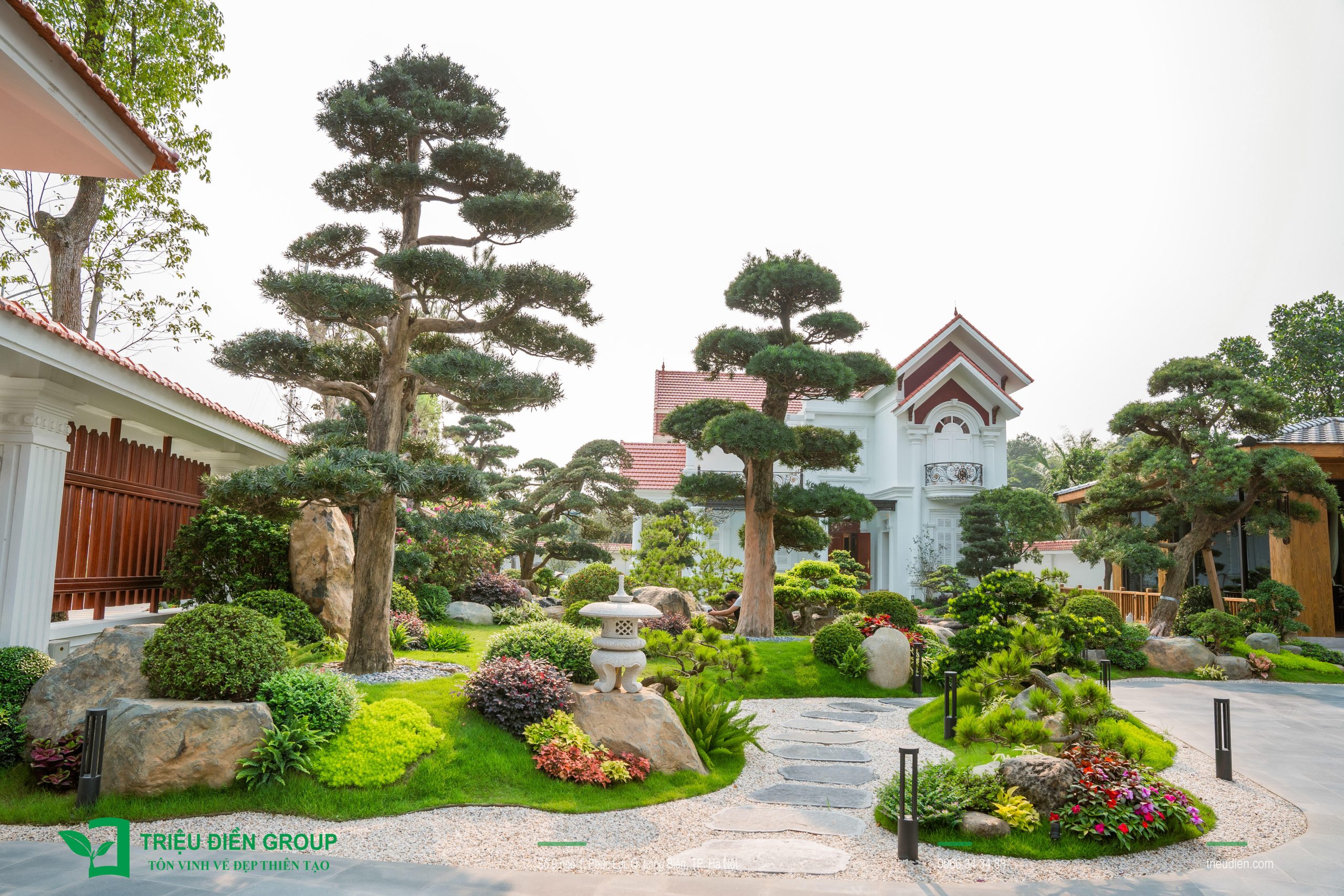 Sân Vườn Biệt Thự Thanh Liêm Hà Nam 18 Thiết kế thi công sân vườn trọn gói tại hà nội
