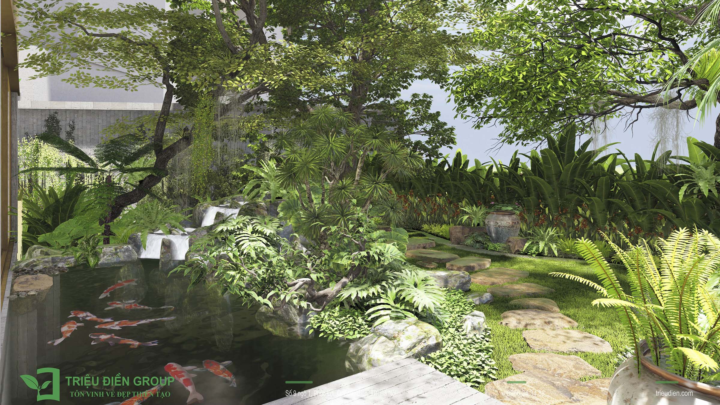 Thiết kế thi công sân vườn trọn gói tại hà nội