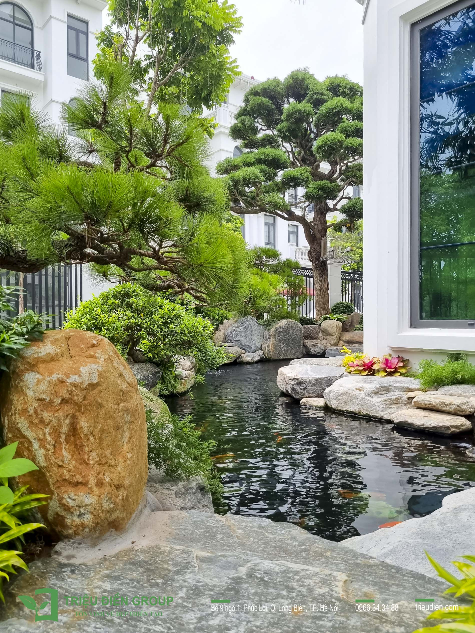 Những Dự Án Hồ Cá Koi Ấn Tượng Tại Hà Nội 15 Thiết kế thi công sân vườn trọn gói tại hà nội