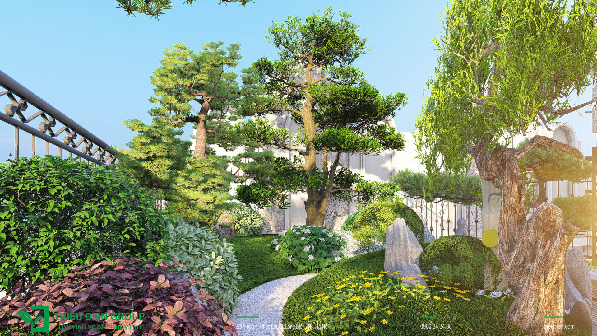 Thiết kế thi công sân vườn trọn gói tại hà nội