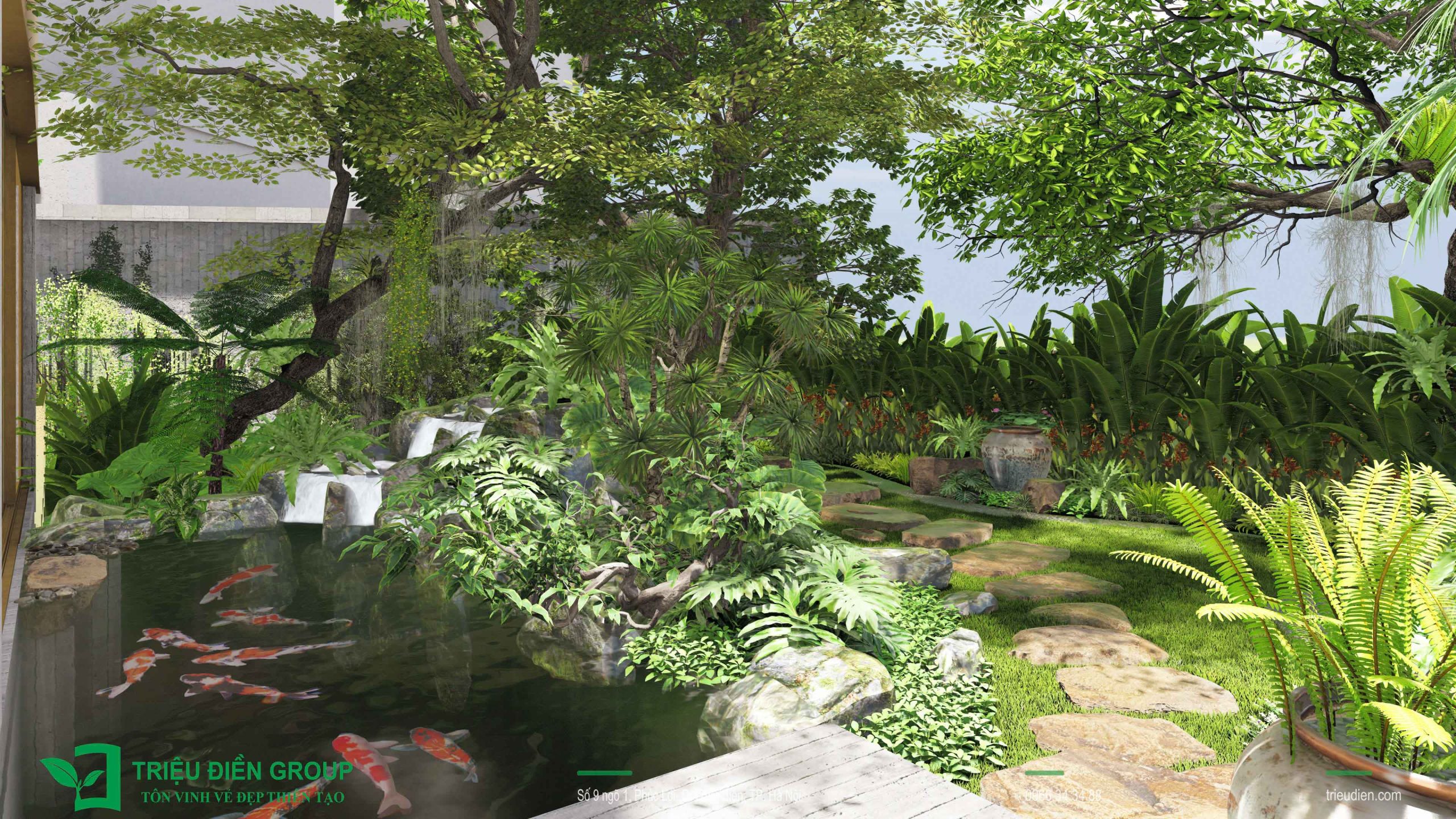 Thiết kế thi công sân vườn trọn gói tại hà nội