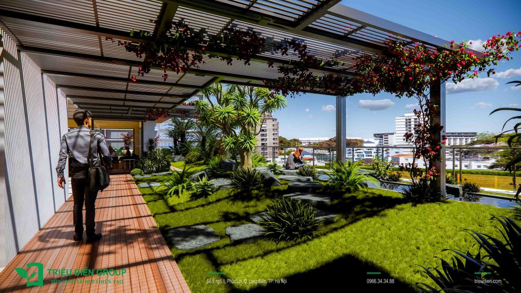 Mẫu Thiết Kế Sân Vườn Theo Phong Cách Nhật 120m² Tại Ecopark 5 Thiết kế thi công sân vườn trọn gói tại hà nội