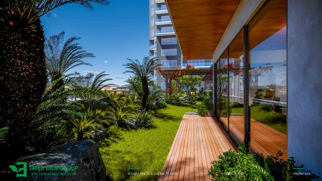 Mẫu Thiết Kế Sân Vườn Theo Phong Cách Nhật 120m² Tại Ecopark 3 Thiết kế thi công sân vườn trọn gói tại hà nội