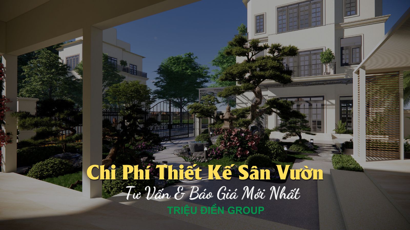 Chi Phí Thiết Kế Sân Vườn Biệt Thự Bao Nhiêu? Tư Vấn & Báo Giá Mới Nhất
