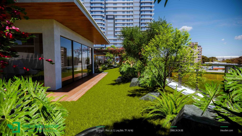 Mẫu Thiết Kế Sân Vườn Theo Phong Cách Nhật 120m² Tại Ecopark 4 Thiết kế thi công sân vườn trọn gói tại hà nội