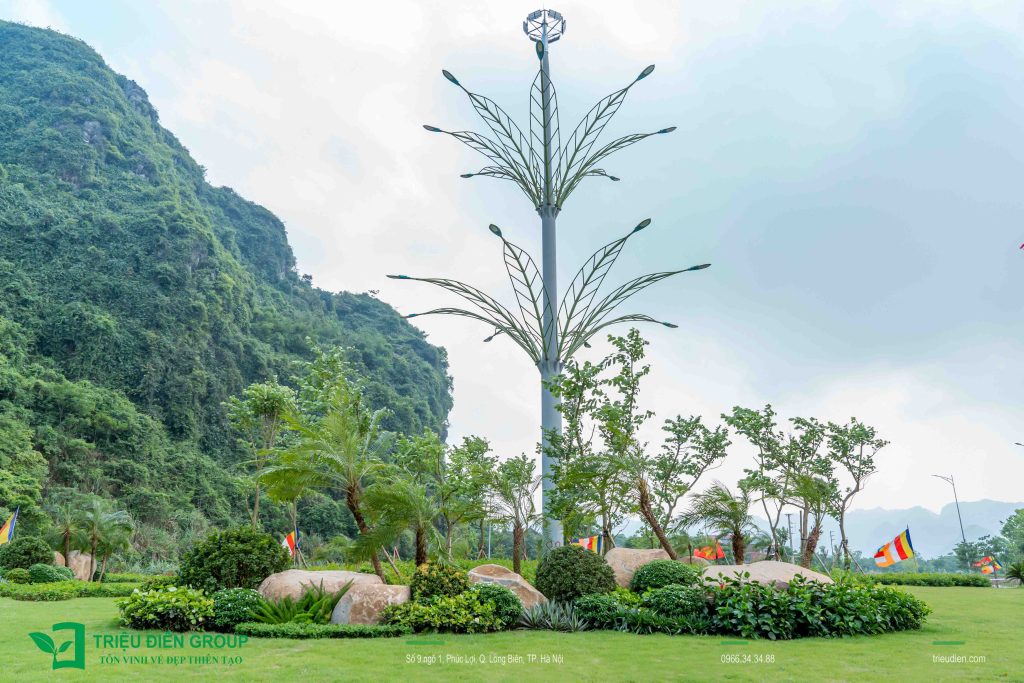 Thiết Kế Và Thi Công Cảnh Quan – Xây Dựng Không Gian Sống Bền Vững 9 Thi công cảnh quan vòng xuyến chùa Tam Chúc Hà Nam (1)