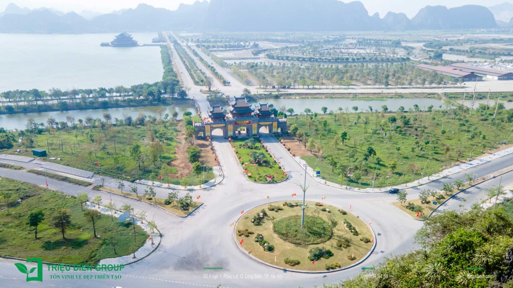 Thiết Kế Và Thi Công Cảnh Quan – Xây Dựng Không Gian Sống Bền Vững 7 Thi công cảnh quan vòng xuyến chùa Tam Chúc Hà Nam (4)