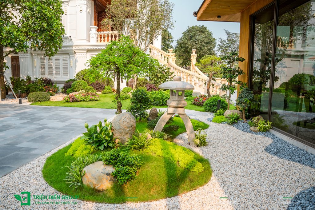 Nghệ thuật chọn Vật liệu trong Thiết kế vườn Nhật: Vẻ đẹp đến từ sự tinh giản 5 Thiết kế thi công sân vườn trọn gói tại hà nội