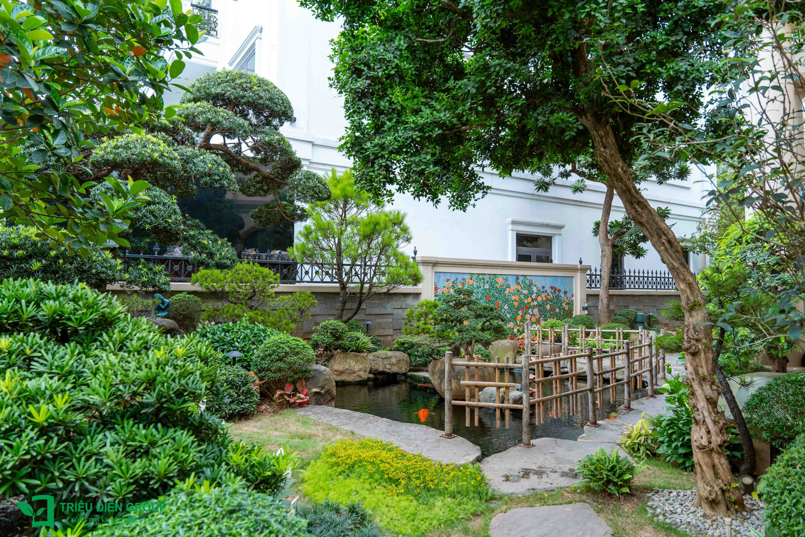 Nguyên tắc bố trí cây cảnh trong sân vườn Nhật 4 Thiết kế thi công sân vườn trọn gói tại hà nội
