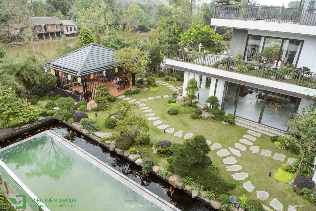 Top 20+ Mẫu sân vườn đẹp nhất 2025 – Xu hướng thiết kế hiện đại 17 Thiết kế thi công sân vườn trọn gói tại hà nội