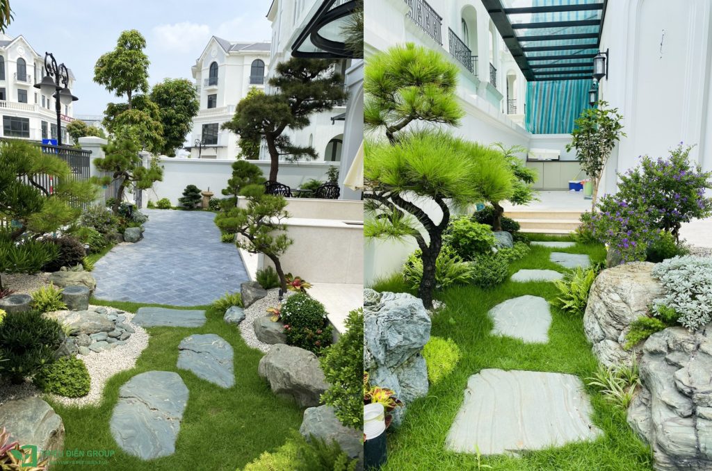 Cải tạo sân vườn biệt thự tại Ngọc Trai - Vinhomes Ocean Park 8 Thiết kế thi công sân vườn trọn gói tại hà nội
