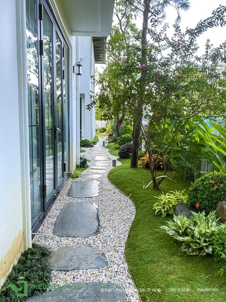 Mẫu cải tạo sân vườn biệt thự đơn lập tại Xanh Villas – Thạch Thất, Hà Nội 6 Thiết kế thi công sân vườn trọn gói tại hà nội