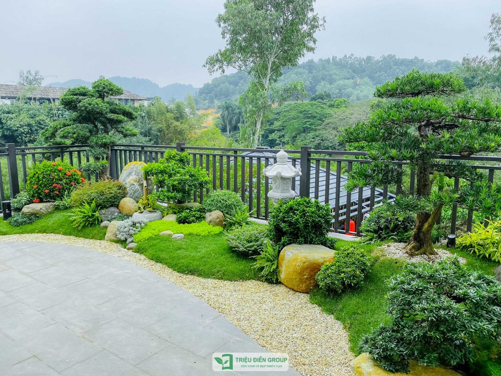 Mẫu cải tạo sân vườn biệt thự đơn lập tại Xanh Villas – Thạch Thất, Hà Nội 8 Thiết kế thi công sân vườn trọn gói tại hà nội