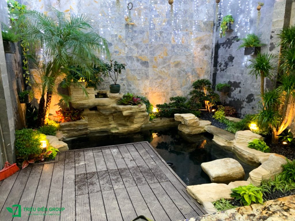 Những mẫu thiết kế tiểu cảnh sân vườn nhỏ đẹp giúp ngôi nhà luôn tươi mới và hài hòa 9 Thiết kế thi công sân vườn trọn gói tại hà nội