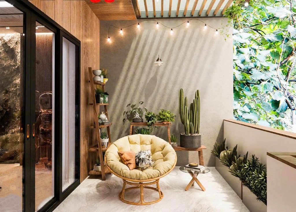 Gợi ý thiết kế ban công sân vườn nhỏ đẹp, tinh tế và đầy cảm hứng 15 Thiết kế thi công sân vườn trọn gói tại hà nội