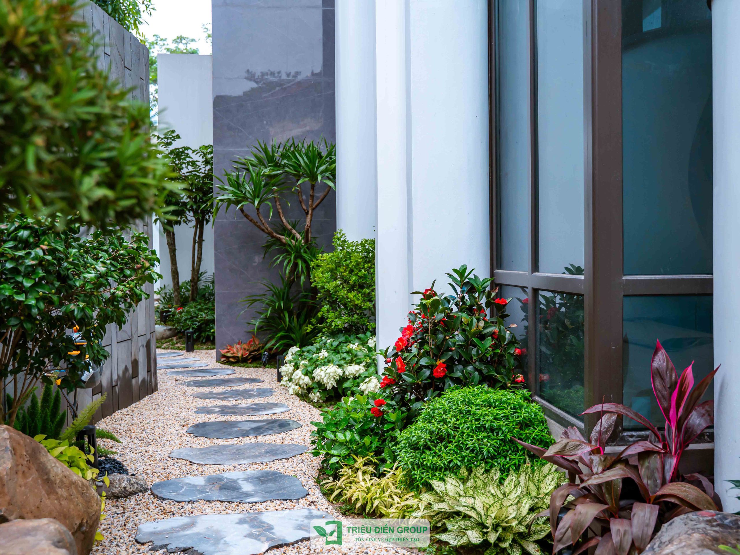 Sân vườn biệt thự tại Bắc Giang – Sự hòa quyện giữa thiết kế hiện đại, bể bơi và hồ cá Koi phong thủy 3 Image 3