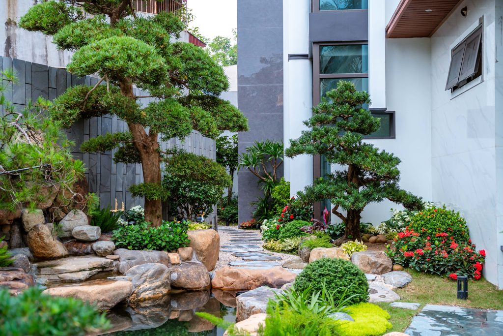 Triết lý Wabi-sabi trong nghệ thuật vườn Nhật: Vẻ đẹp mộc mạc trong thiết kế sân vườn chuẩn Nhật 14 Thiết kế thi công sân vườn trọn gói tại hà nội