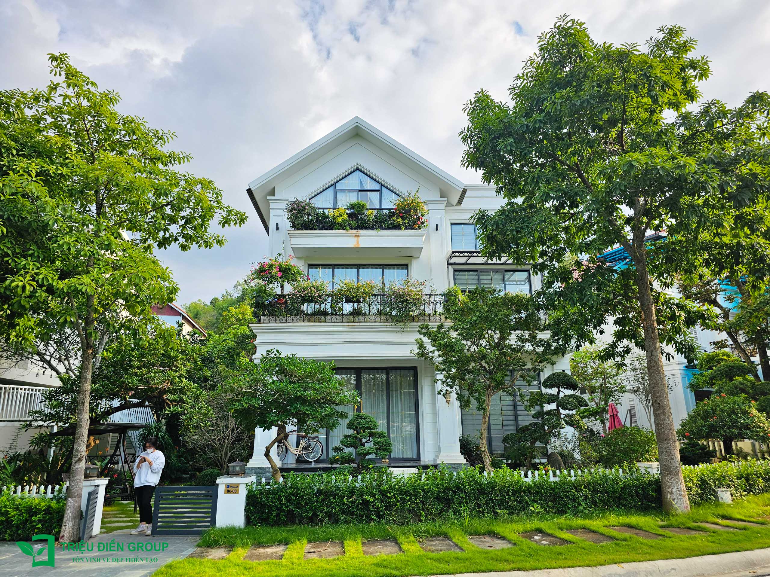 Khám phá Mẫu thiết kế sân vườn đẹp tại Xanh Villas – Thạch Thất, Hà Nội