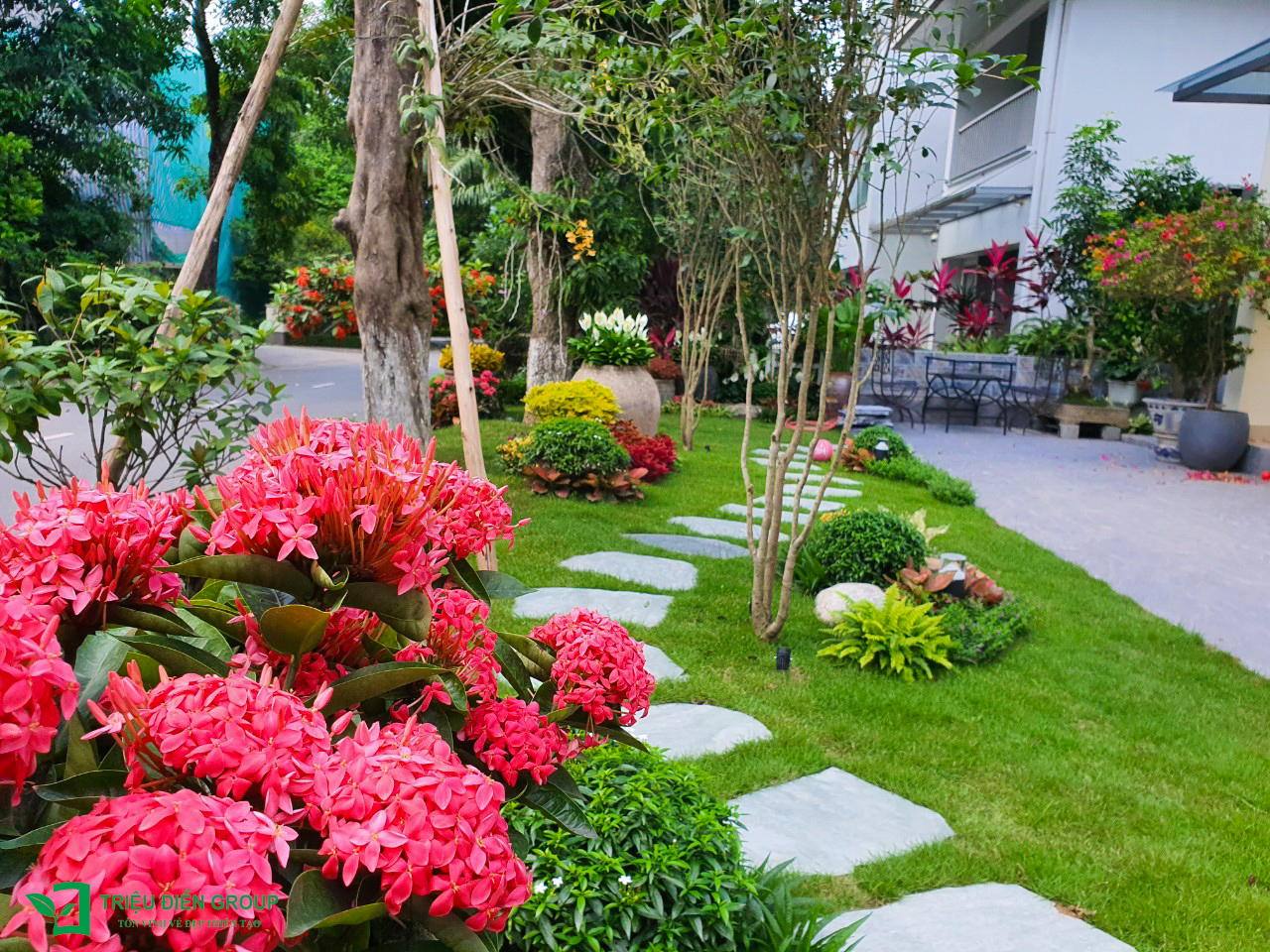 Giải pháp thiết kế sân vườn biệt thự đẹp tại Ecopark – Tinh tế, hiện đại và khác biệt