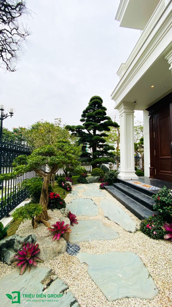 Mẫu sân vườn biệt thự tại Hoa Phượng, Vinhomes Riverside -Thiết kế sân vườn biệt thự cao cấp 16 Thiết kế thi công sân vườn trọn gói tại hà nội