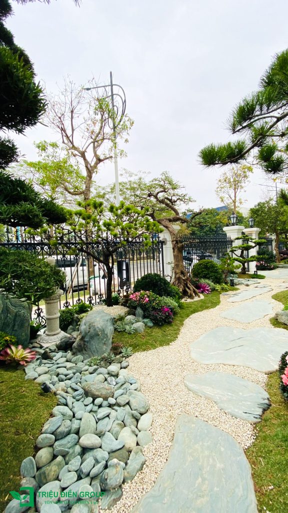 Mẫu sân vườn biệt thự tại Hoa Phượng, Vinhomes Riverside -Thiết kế sân vườn biệt thự cao cấp 17 Thiết kế thi công sân vườn trọn gói tại hà nội