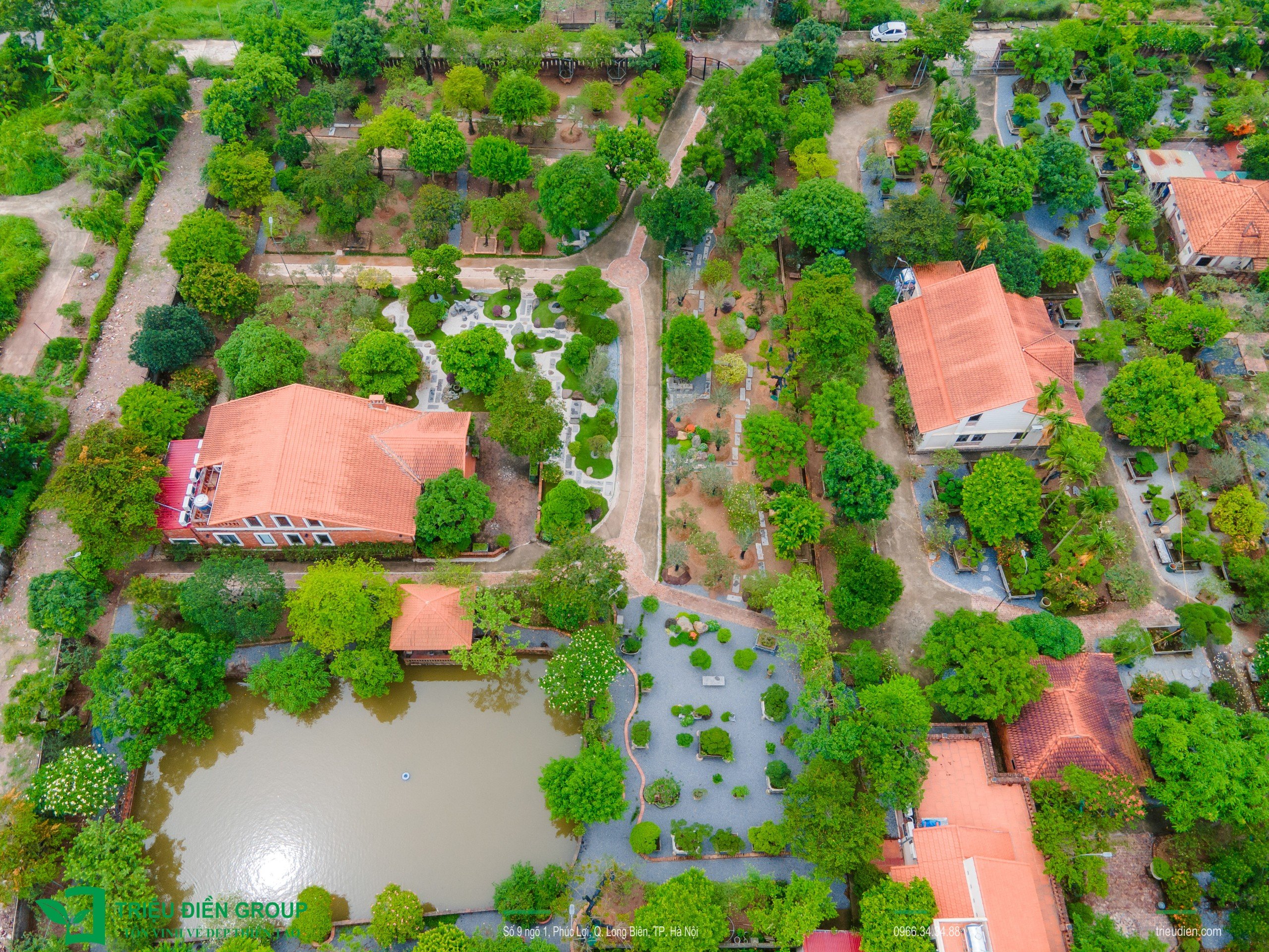 Cảnh quan sân vườn biệt thự tại Thường Tín, Hà Nội – Khoảng lặng sinh thái giữa nhịp sống hiện đại 1 Image 1