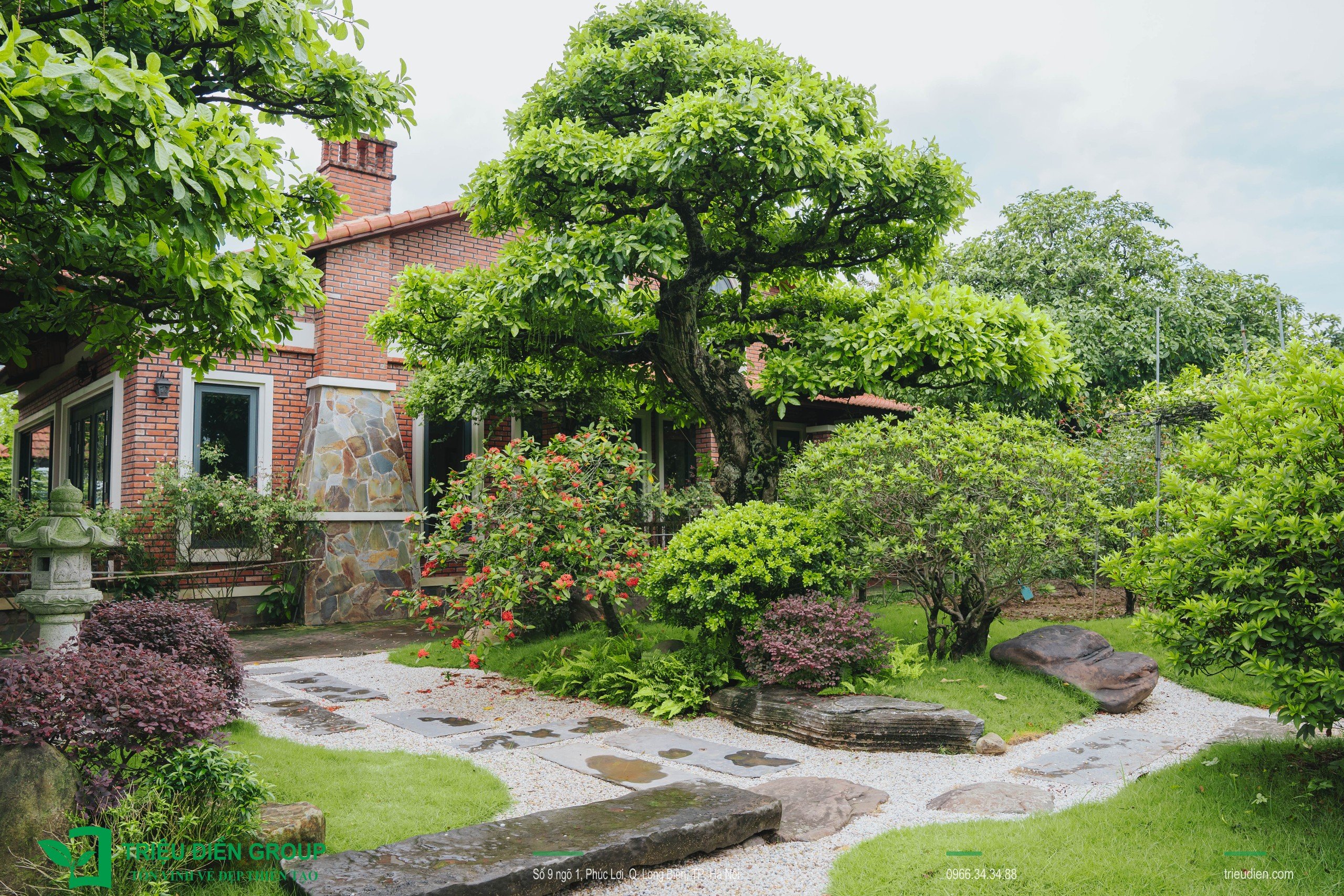 Cảnh quan sân vườn biệt thự tại Thường Tín, Hà Nội – Khoảng lặng sinh thái giữa nhịp sống hiện đại 15 Image 15