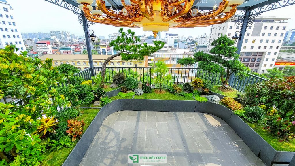 Thời tiết Hà Nội bước vào cao điểm nắng nóng: Giải pháp sân vườn giúp hạ nhiệt không gian sống 9 Thiết kế thi công sân vườn trọn gói tại hà nội