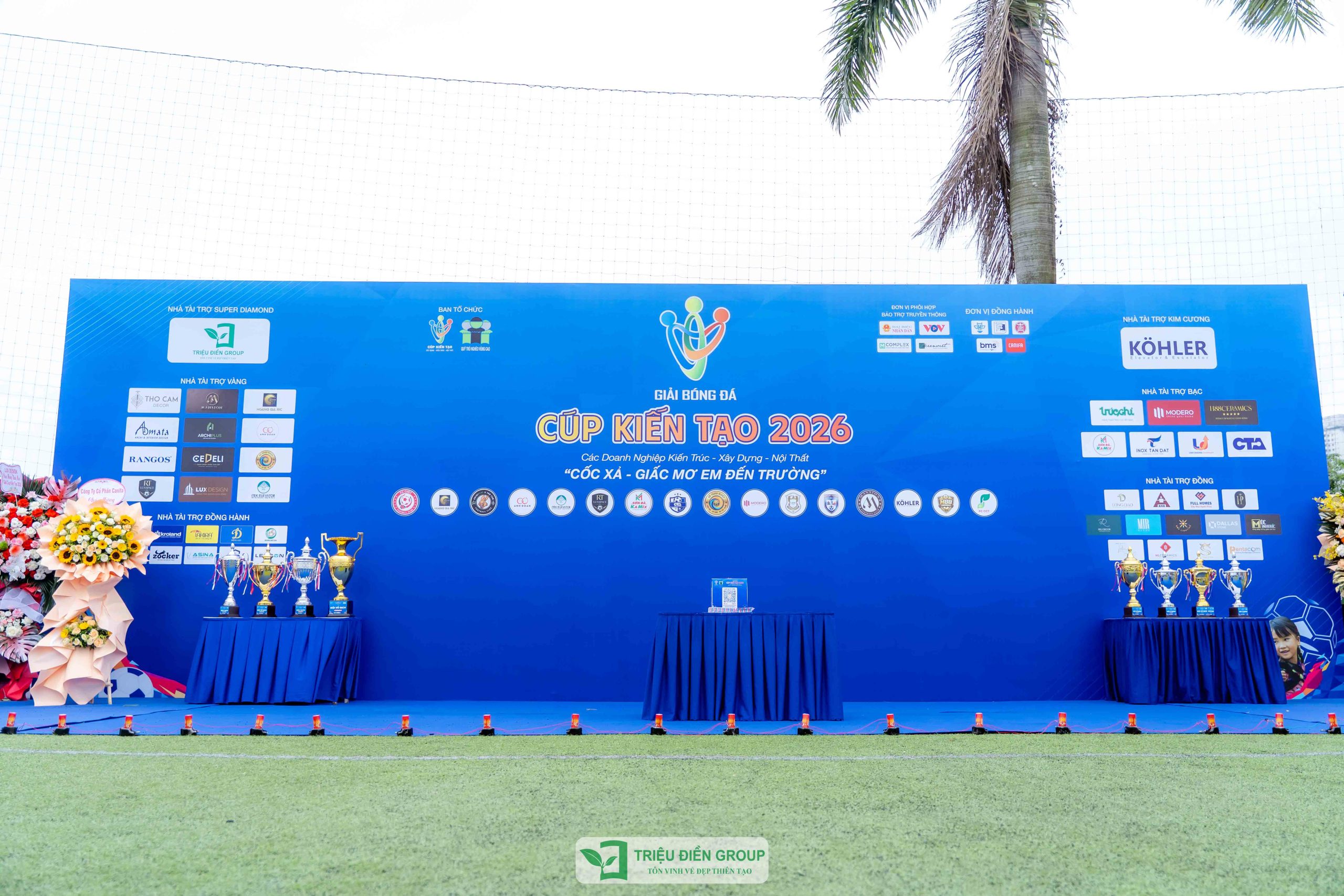 Tập đoàn Triệu Điền đồng hành cùng Cúp Kiến Tạo 2026 – Lan tỏa hành trình nhân ái vì trẻ em vùng cao