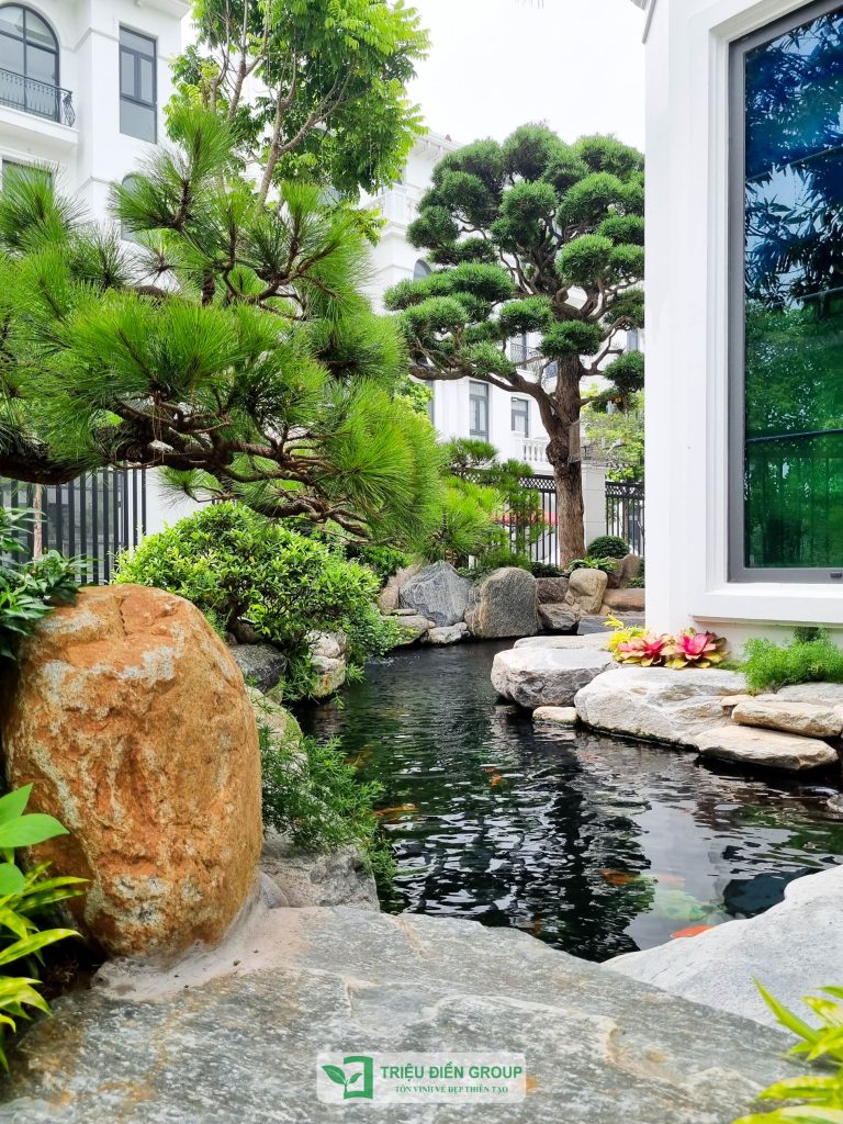 Thời tiết Hà Nội bước vào cao điểm nắng nóng: Giải pháp sân vườn giúp hạ nhiệt không gian sống 7 Thiết kế thi công sân vườn trọn gói tại hà nội