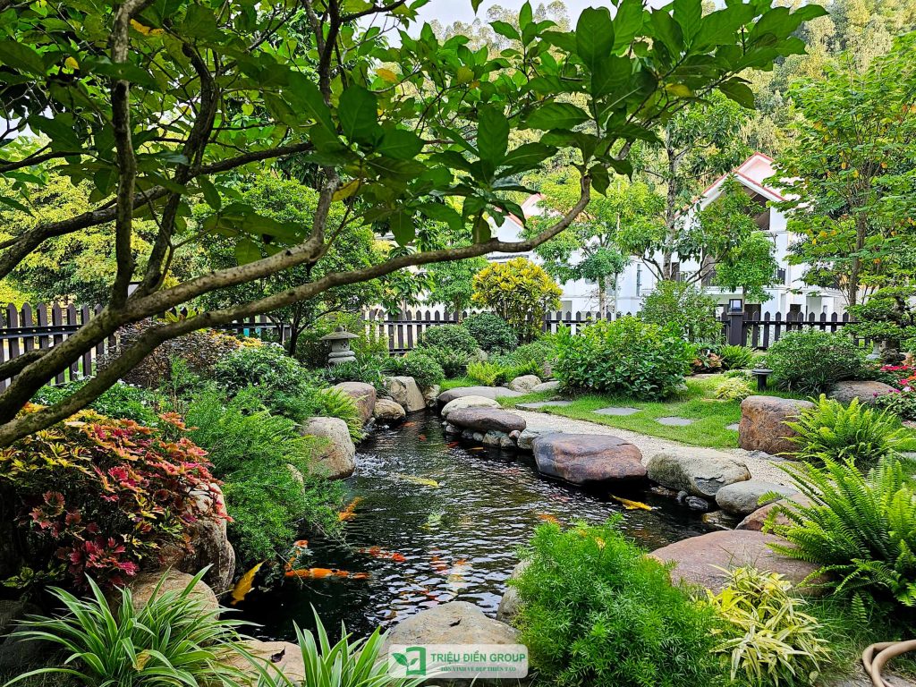 Thời tiết Hà Nội bước vào cao điểm nắng nóng: Giải pháp sân vườn giúp hạ nhiệt không gian sống 6 Thiết kế thi công sân vườn trọn gói tại hà nội