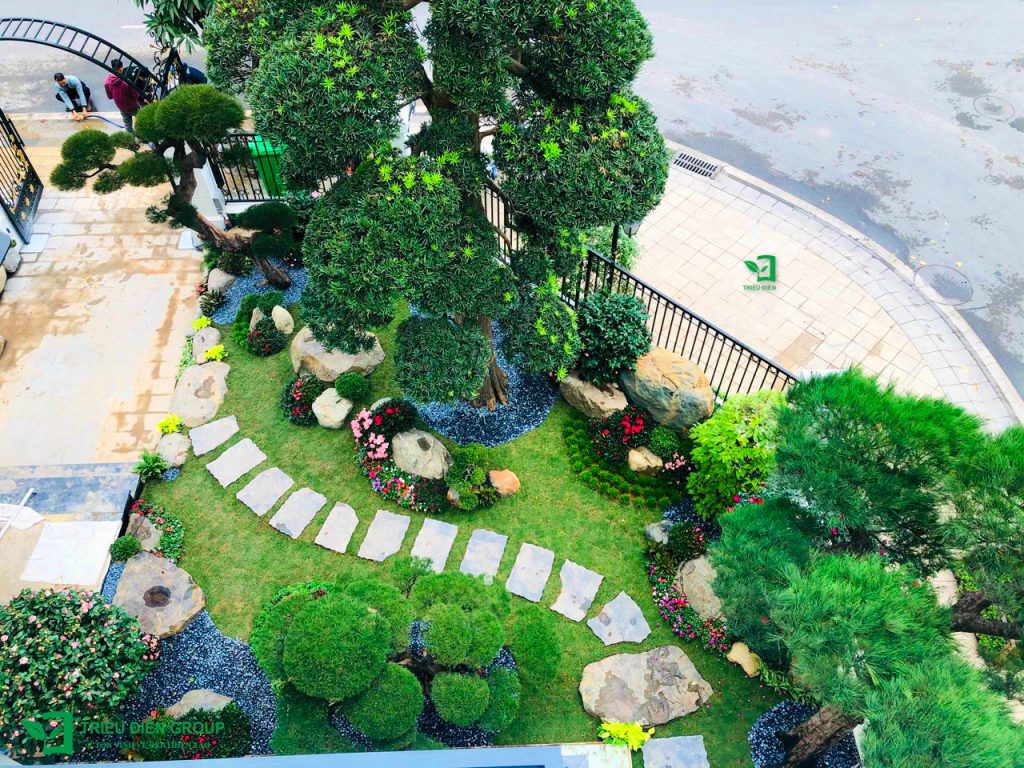 50+ Mẫu sân vườn biệt thự đẹp tại Vinhomes Ocean Park – Xu hướng cảnh quan cao cấp 2026 25 Thiết kế thi công sân vườn trọn gói tại hà nội