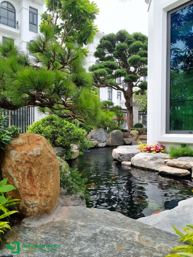 50+ Mẫu sân vườn biệt thự đẹp tại Vinhomes Ocean Park – Xu hướng cảnh quan cao cấp 2026 8 Thiết kế thi công sân vườn trọn gói tại hà nội