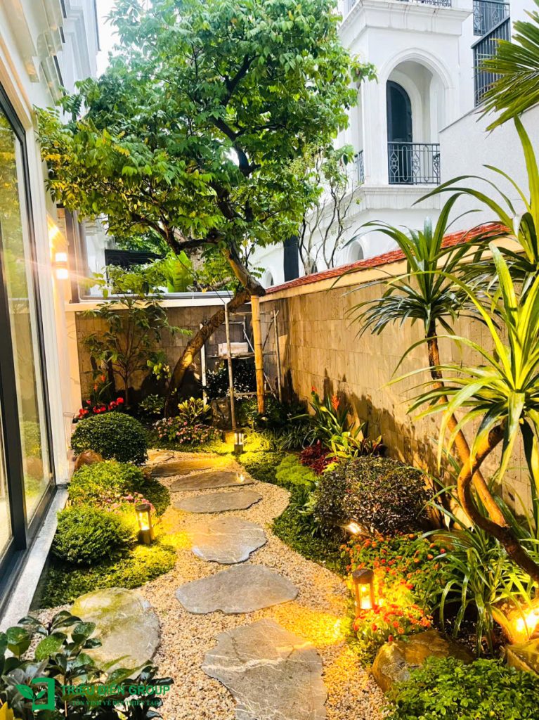 50+ Mẫu sân vườn biệt thự đẹp tại Vinhomes Ocean Park – Xu hướng cảnh quan cao cấp 2026 15 Thiết kế thi công sân vườn trọn gói tại hà nội