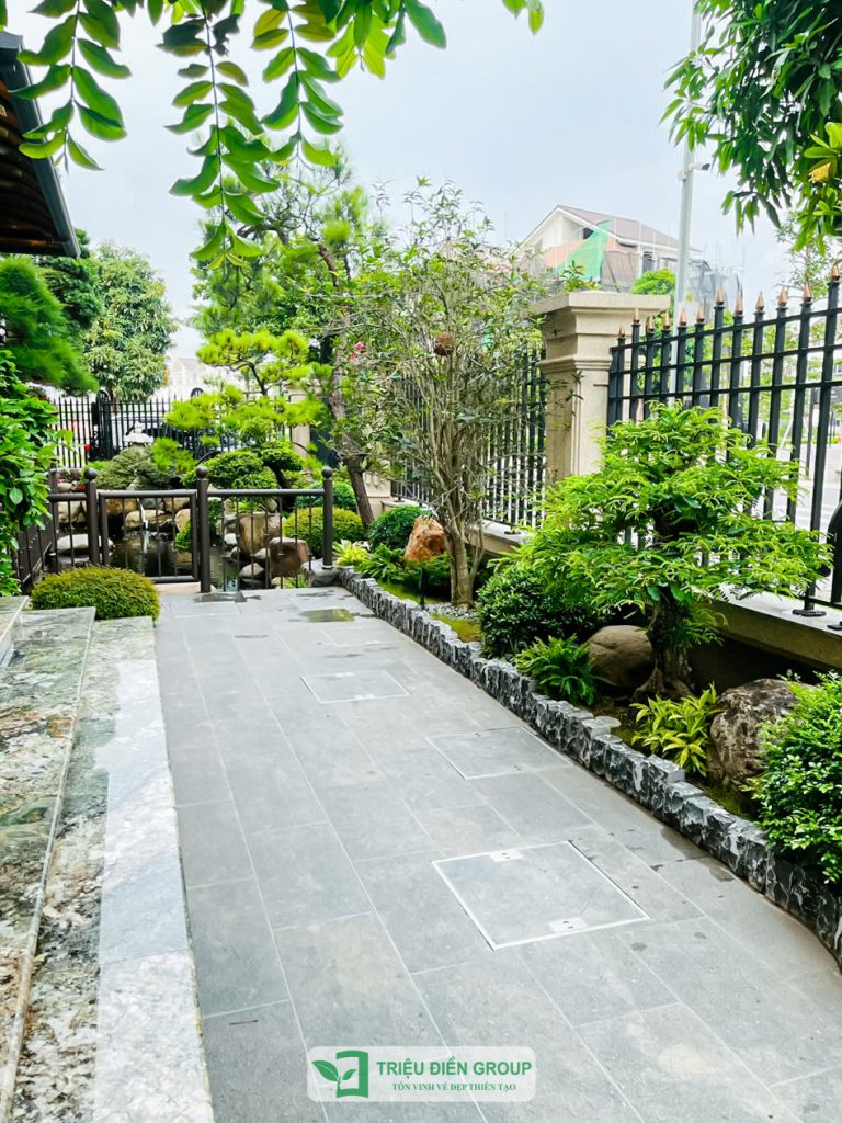 Tiểu cảnh sân vườn trước nhà đẹp – Giải pháp tạo điểm nhấn cho không gian sống 17 Thiết kế thi công sân vườn trọn gói tại hà nội