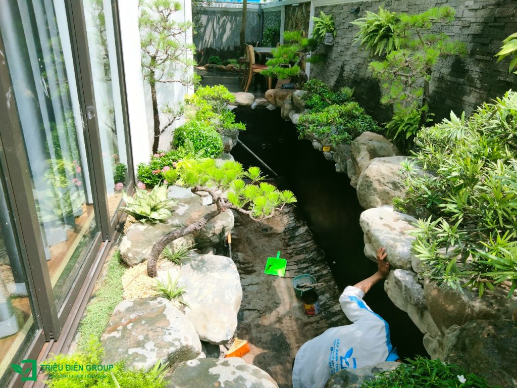 Tiểu cảnh sân vườn trước nhà đẹp – Giải pháp tạo điểm nhấn cho không gian sống 8 Thiết kế thi công sân vườn trọn gói tại hà nội