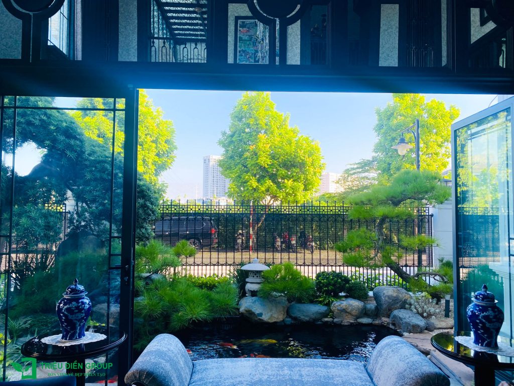 Tiểu cảnh sân vườn trước nhà đẹp – Giải pháp tạo điểm nhấn cho không gian sống 6 Thiết kế thi công sân vườn trọn gói tại hà nội