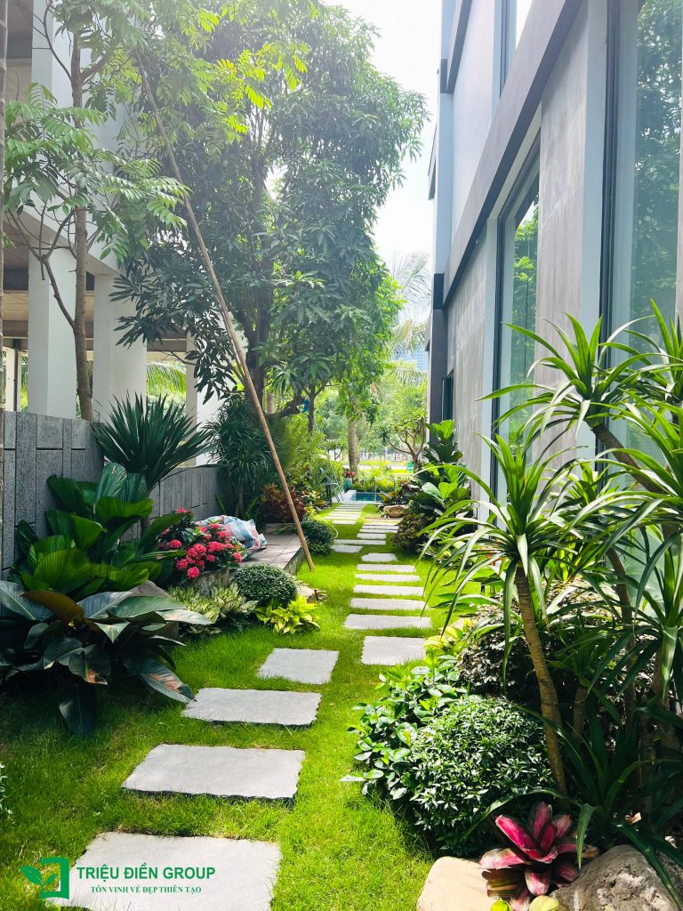 Tiểu cảnh sân vườn trước nhà đẹp – Giải pháp tạo điểm nhấn cho không gian sống 15 Thiết kế thi công sân vườn trọn gói tại hà nội