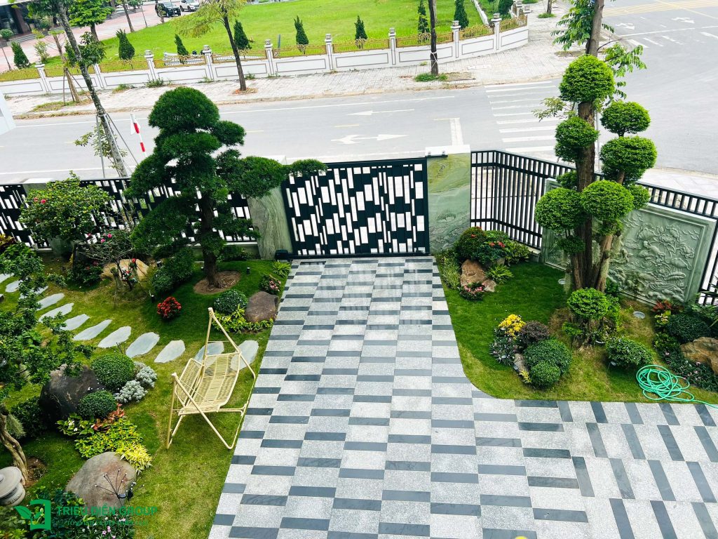 Tiểu cảnh sân vườn trước nhà đẹp – Giải pháp tạo điểm nhấn cho không gian sống 13 Thiết kế thi công sân vườn trọn gói tại hà nội