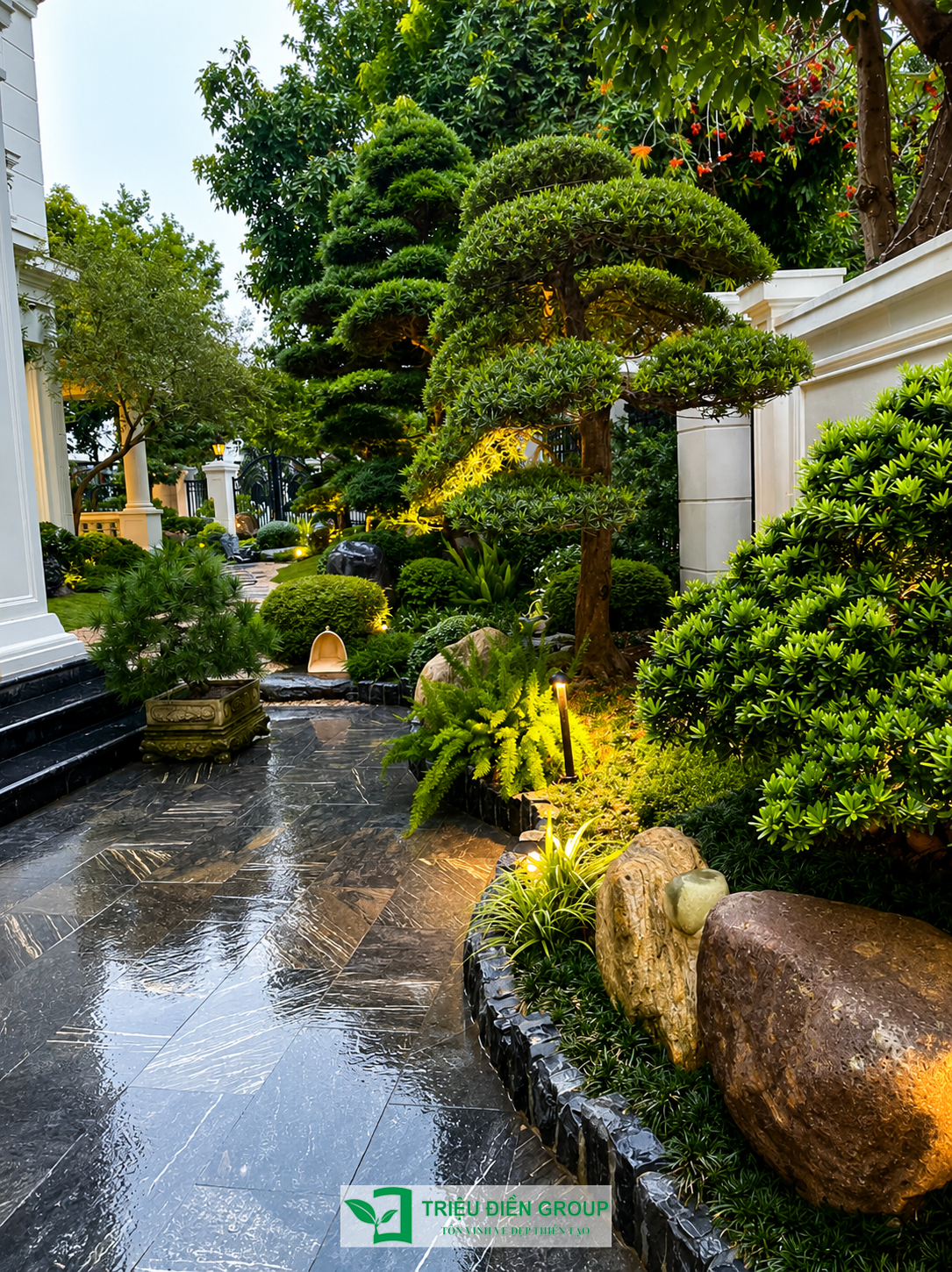 Dự án thiết kế & thi công sân vườn biệt thự tại Nguyệt Quế - Vinhomes Riverside 3 Image 3