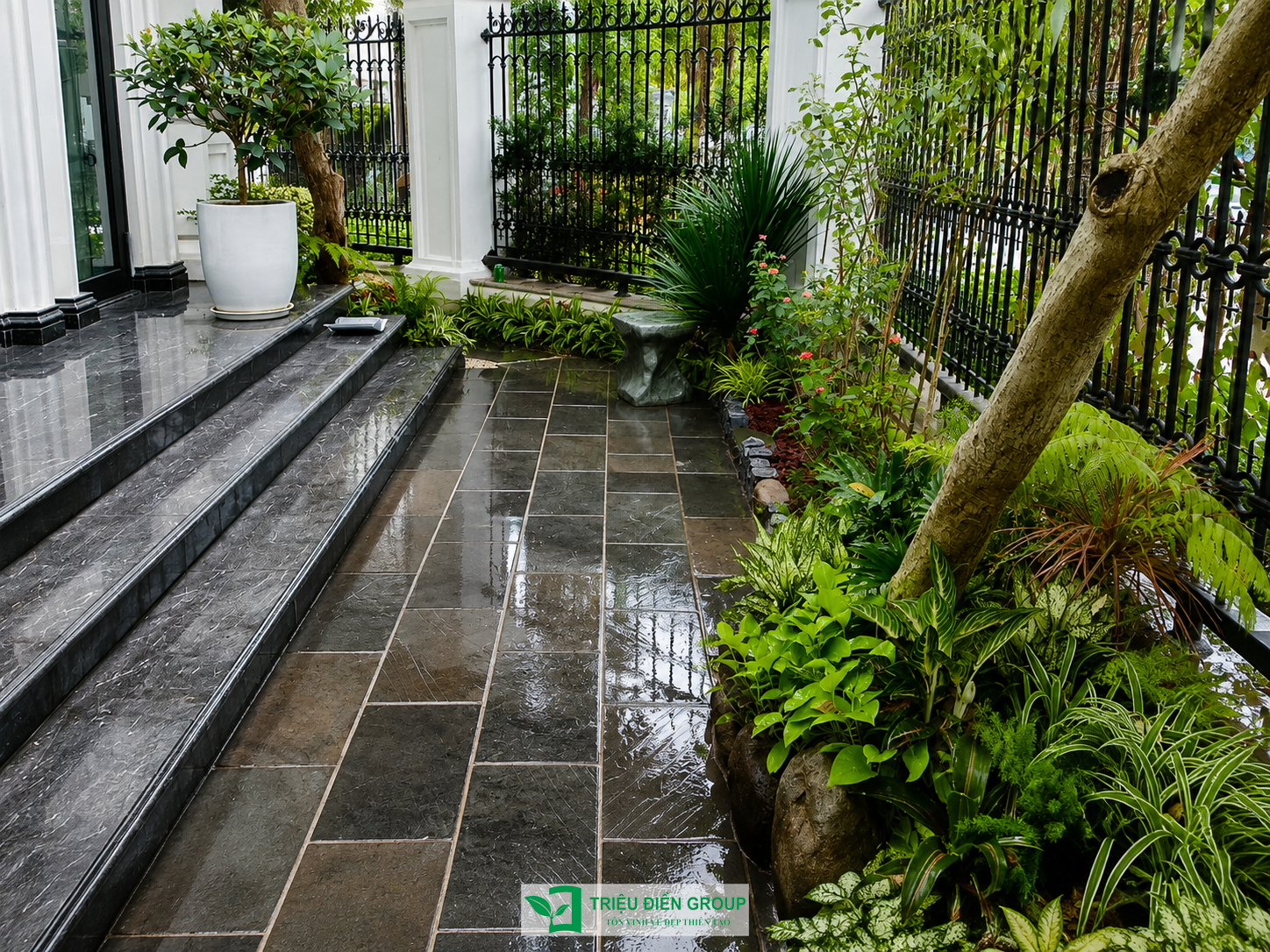 Mẫu sân vườn biệt thự tại Tulip – Vinhomes Riverside: Thiết kế cảnh quan nâng tầm không gian sống 5 Image 5