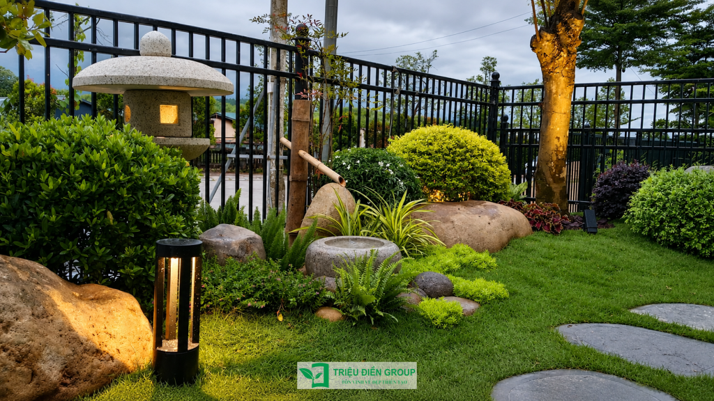 Thiết kế tiểu cảnh nước sân vườn biệt thự: 10 nguyên tắc quan trọng 2 Thiết kế thi công sân vườn trọn gói tại hà nội