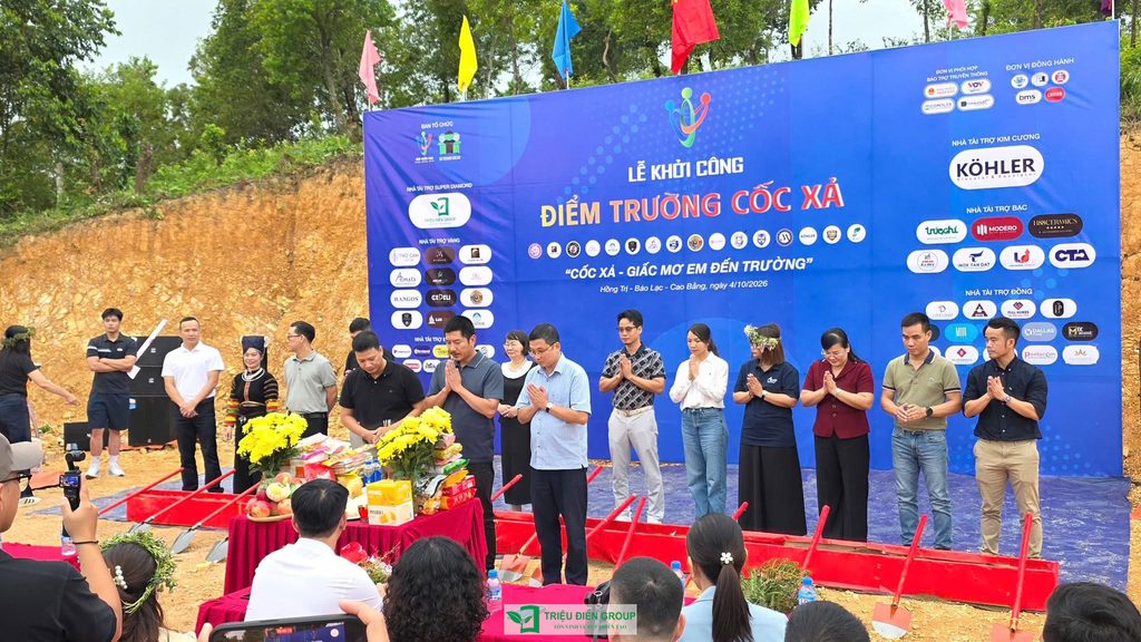 Lễ khởi công Điểm trường Cốc Xả – Dấu mốc ý nghĩa trong hành trình thiện nguyện của Triệu Điền 8 Thiết kế thi công sân vườn trọn gói tại hà nội